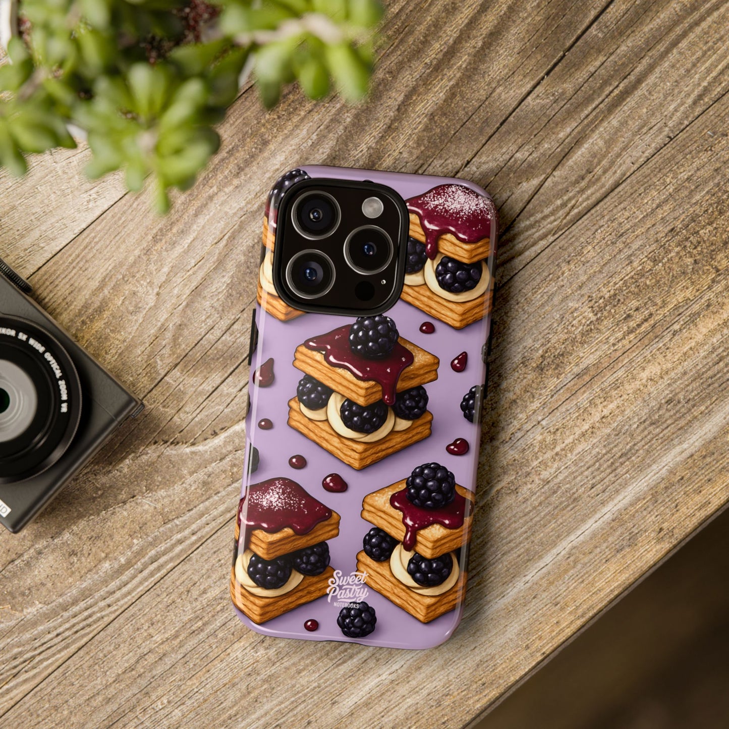 Blackberry Tart Phone Case – Dessert-Inspired Protective Case