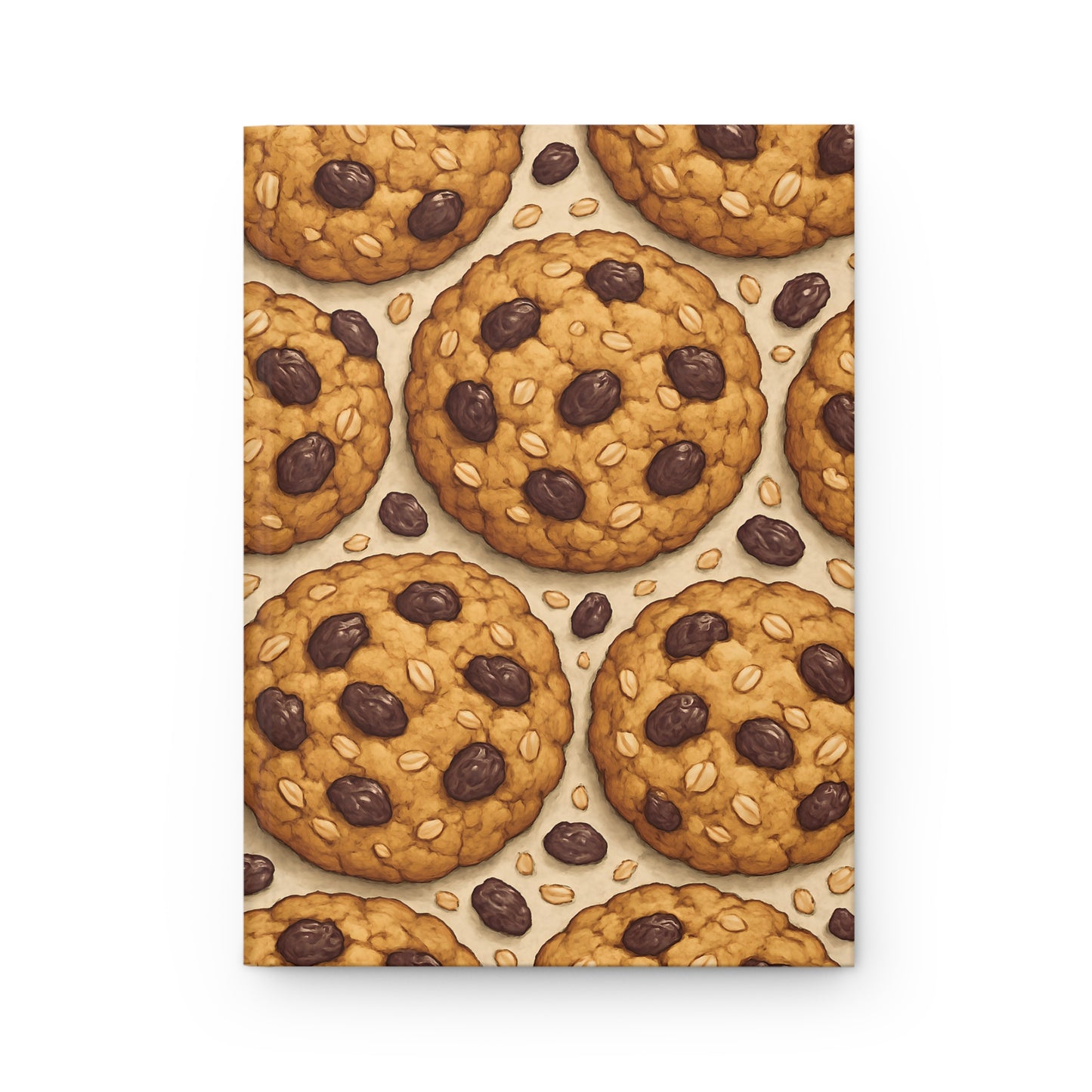 Oatmeal Raisin Cookie Notebook — Dessert-Inspired Hardcover Journal for Bakers | Sweet Pastry Notebooks