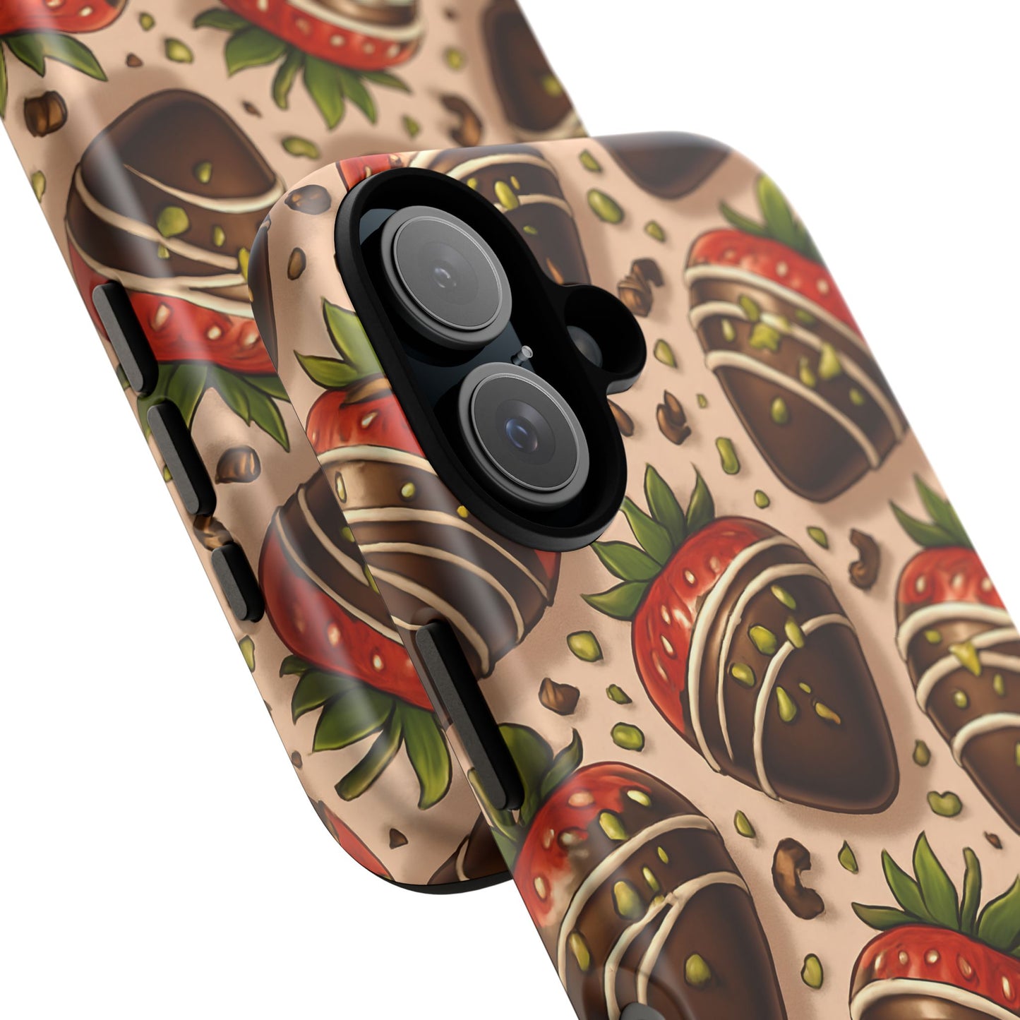 Chocolate Strawberries Phone Case – Dessert-Inspired Protective Case