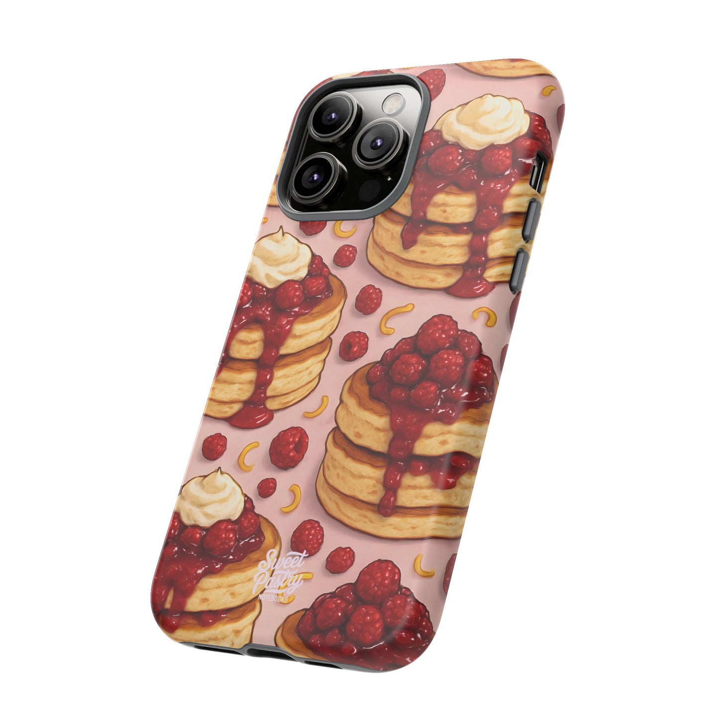 Raspberry Pancakes Phone Case – Dessert-Inspired Protective Case