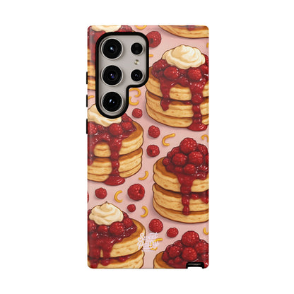 Raspberry Pancakes Phone Case – Dessert-Inspired Protective Case