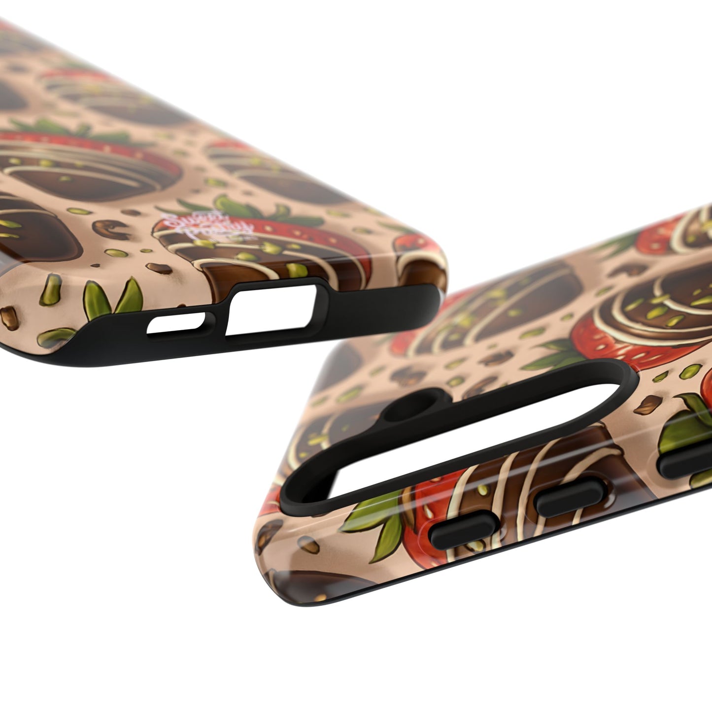 Chocolate Strawberries Phone Case – Dessert-Inspired Protective Case