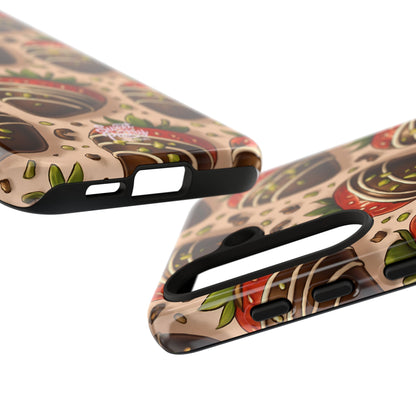 Chocolate Strawberries Phone Case – Dessert-Inspired Protective Case