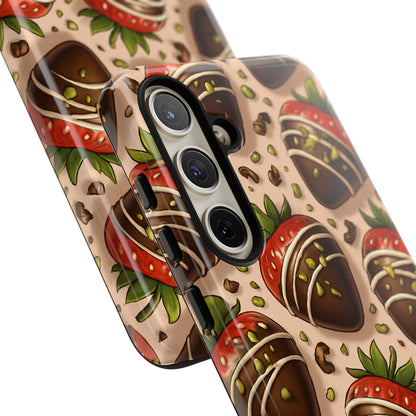 Chocolate Strawberries Phone Case – Dessert-Inspired Protective Case