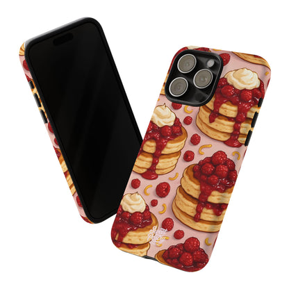 Raspberry Pancakes Phone Case – Dessert-Inspired Protective Case