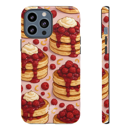 Raspberry Pancakes Phone Case – Dessert-Inspired Protective Case