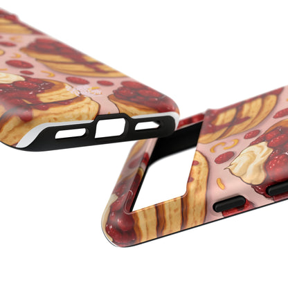 Raspberry Pancakes Phone Case – Dessert-Inspired Protective Case