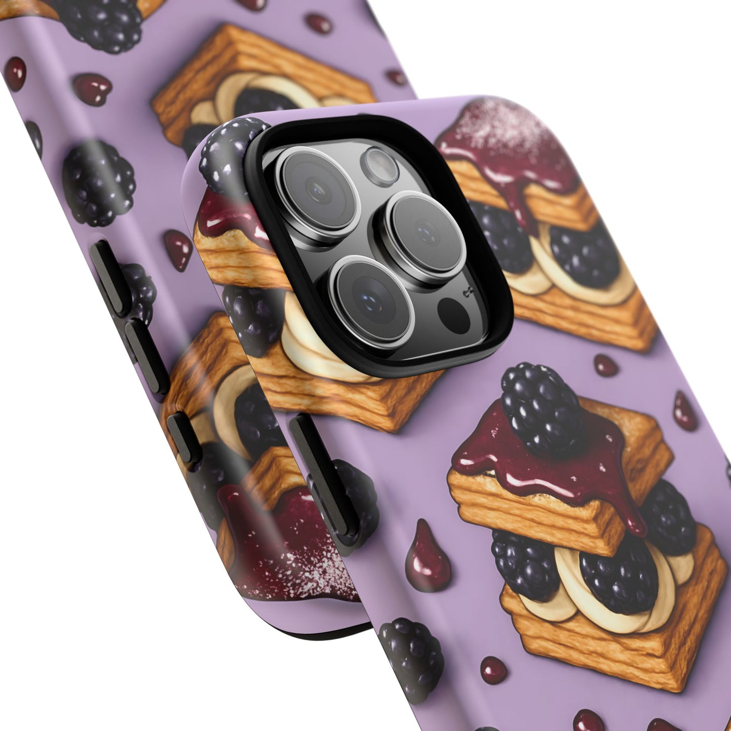 Blackberry Tart Phone Case – Dessert-Inspired Protective Case