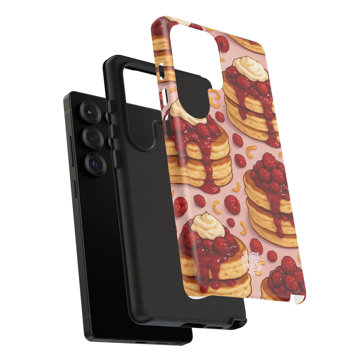 Raspberry Pancakes Phone Case – Dessert-Inspired Protective Case