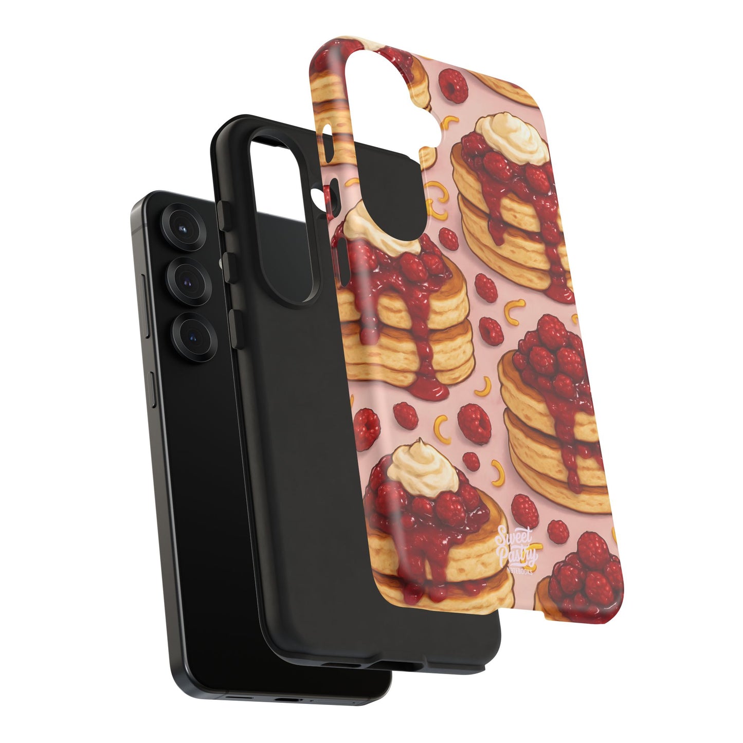 Raspberry Pancakes Phone Case – Dessert-Inspired Protective Case
