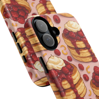 Raspberry Pancakes Phone Case – Dessert-Inspired Protective Case