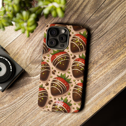 Chocolate Strawberries Phone Case – Dessert-Inspired Protective Case