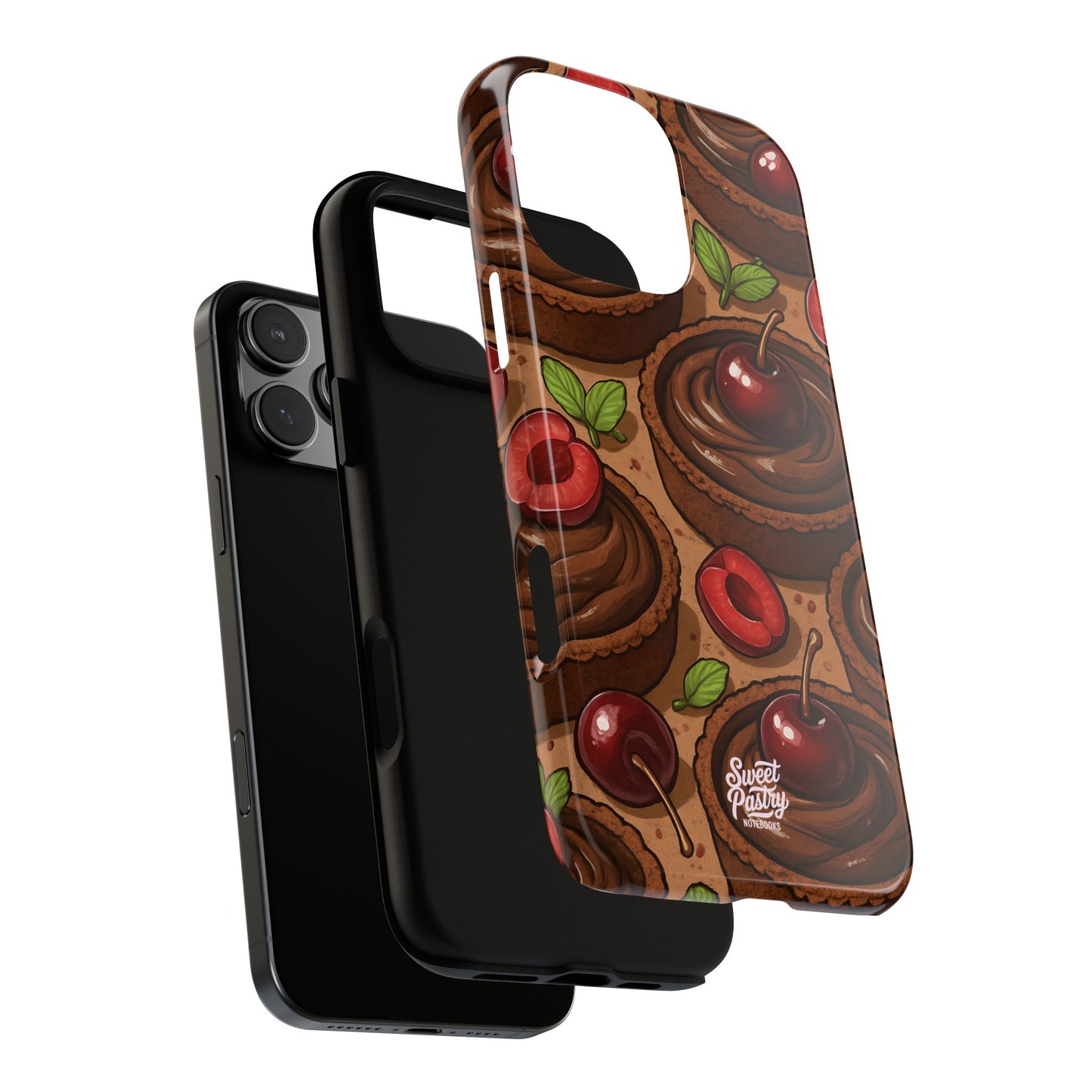 Cherry Chocolate Tart Phone Case – Dessert-Inspired Protective Case