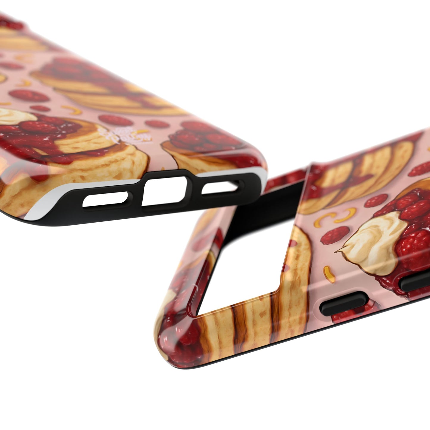 Raspberry Pancakes Phone Case – Dessert-Inspired Protective Case