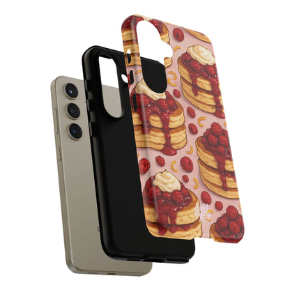 Raspberry Pancakes Phone Case – Dessert-Inspired Protective Case