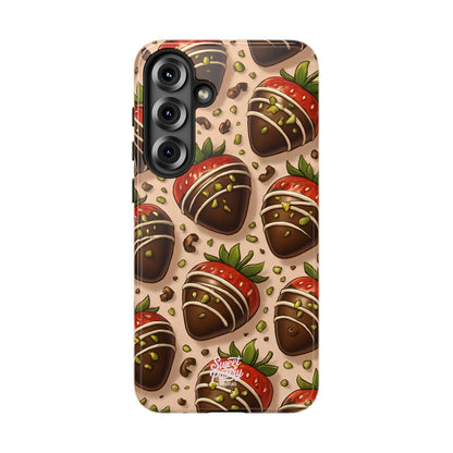 Chocolate Strawberries Phone Case – Dessert-Inspired Protective Case
