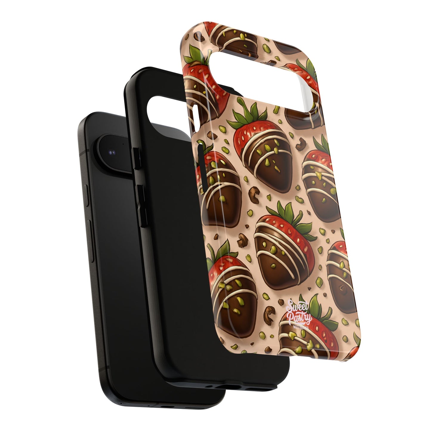 Chocolate Strawberries Phone Case – Dessert-Inspired Protective Case