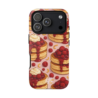 Raspberry Pancakes Phone Case – Dessert-Inspired Protective Case