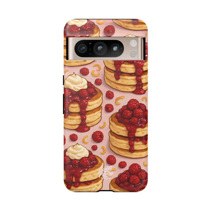 Raspberry Pancakes Phone Case – Dessert-Inspired Protective Case
