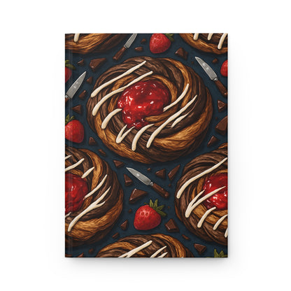 !LIMITED EDITION! Spooky Danish Notebook — Dessert-Inspired Hardcover Journal for Bakers | Sweet Pastry Notebooks