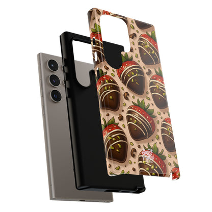 Chocolate Strawberries Phone Case – Dessert-Inspired Protective Case