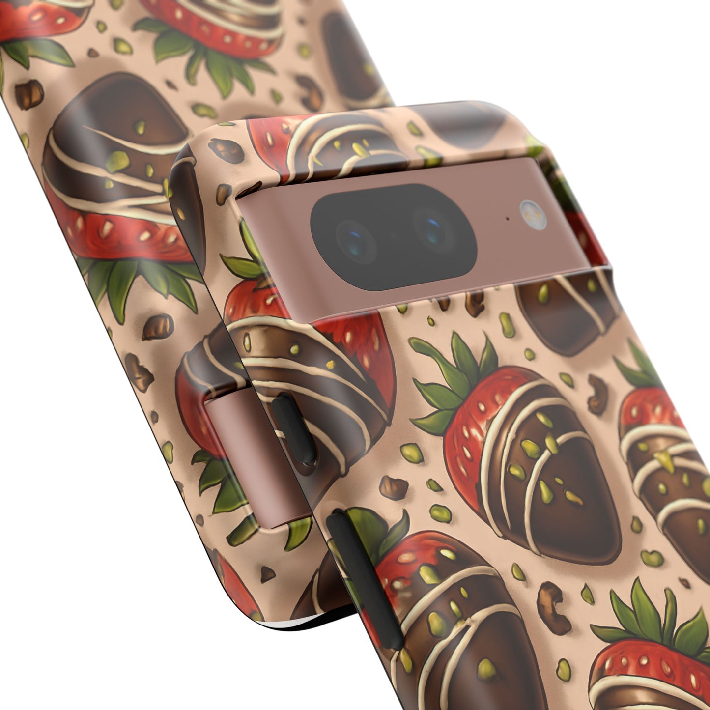 Chocolate Strawberries Phone Case – Dessert-Inspired Protective Case