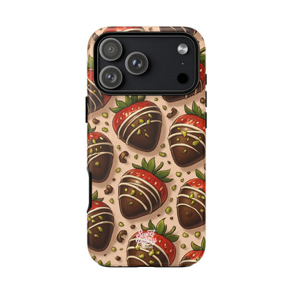Chocolate Strawberries Phone Case – Dessert-Inspired Protective Case
