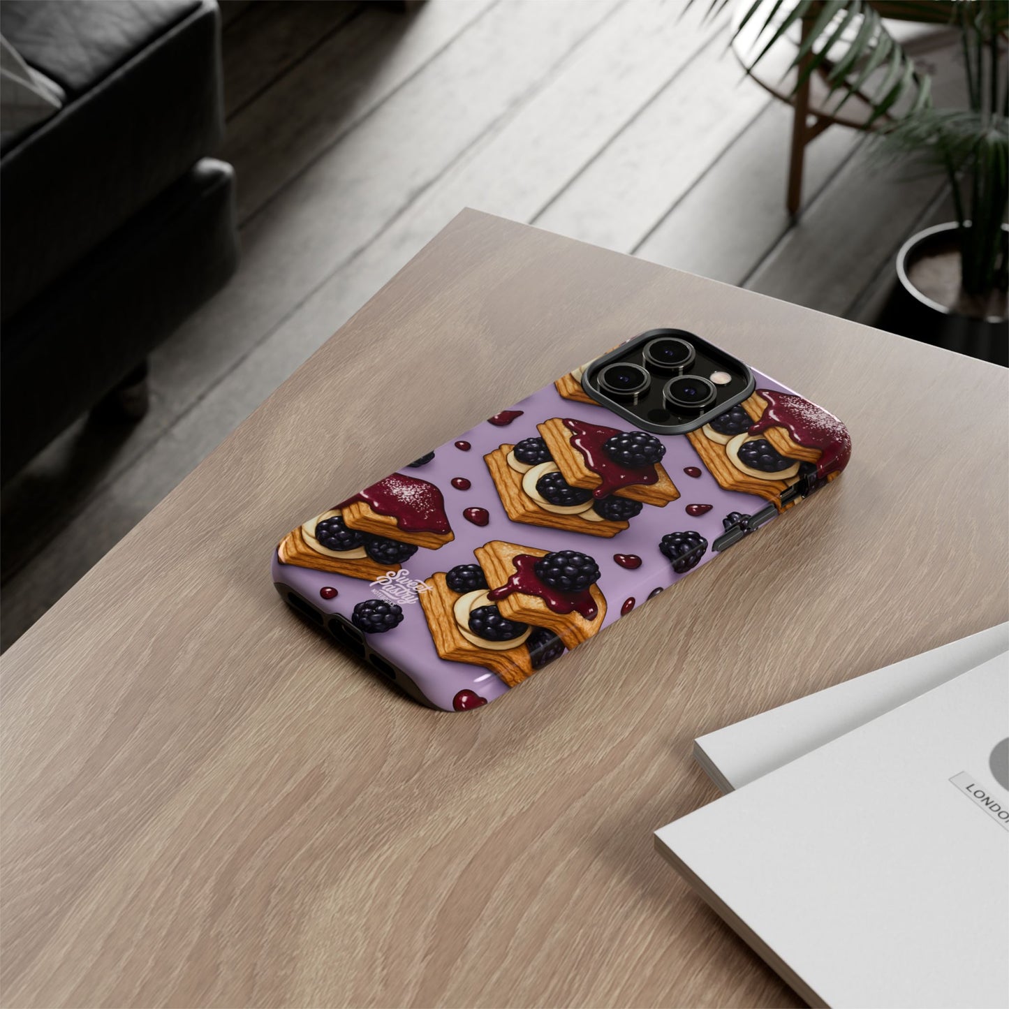 Blackberry Tart Phone Case – Dessert-Inspired Protective Case