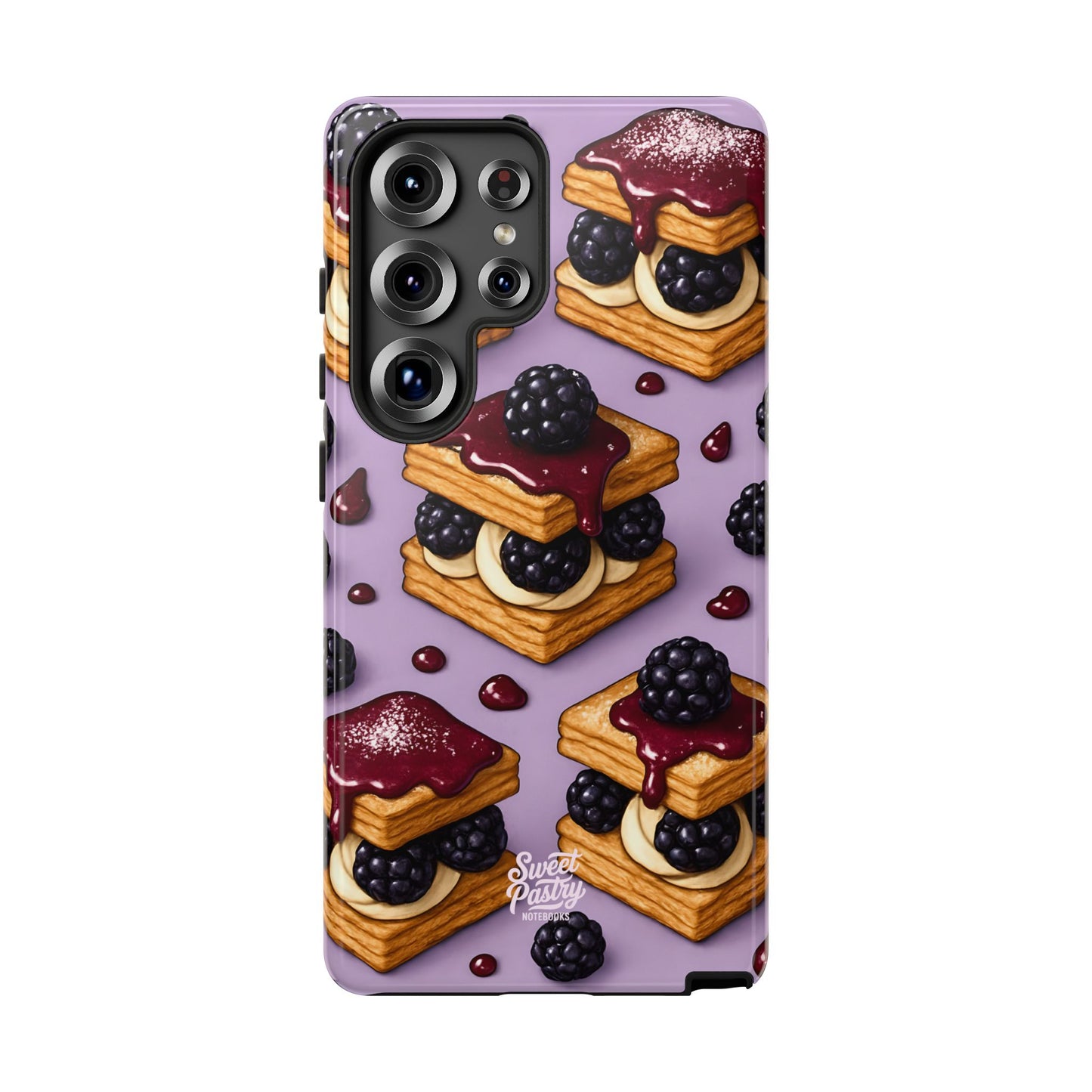Blackberry Tart Phone Case – Dessert-Inspired Protective Case