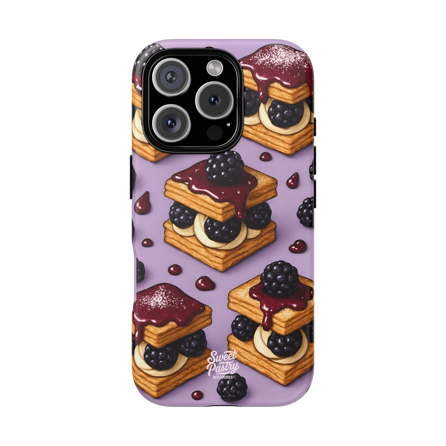 Blackberry Tart Phone Case – Dessert-Inspired Protective Case