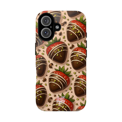 Chocolate Strawberries Phone Case – Dessert-Inspired Protective Case
