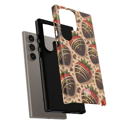 Chocolate Strawberries Phone Case – Dessert-Inspired Protective Case