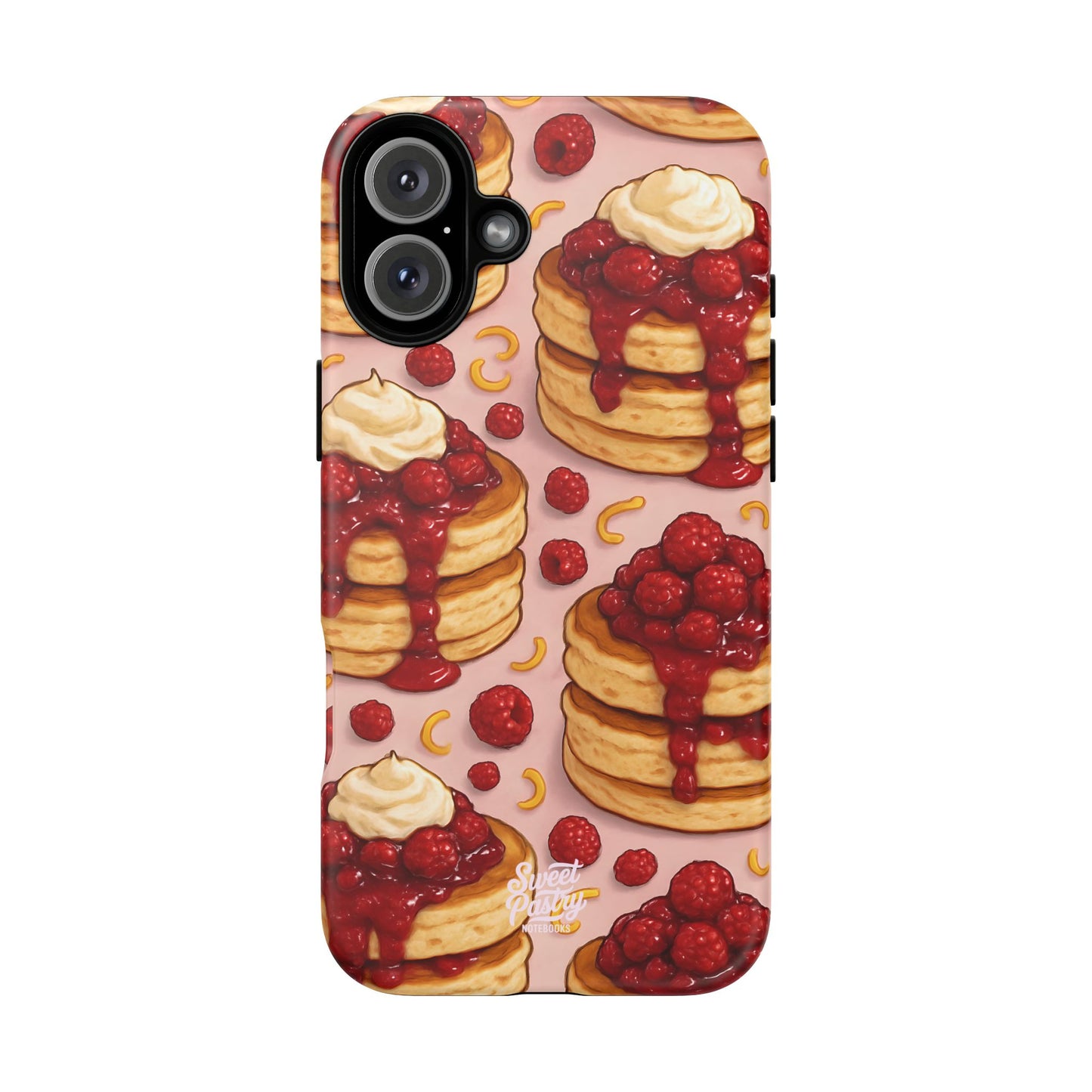 Raspberry Pancakes Phone Case – Dessert-Inspired Protective Case