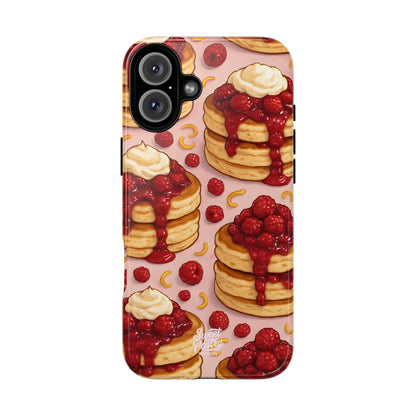 Raspberry Pancakes Phone Case – Dessert-Inspired Protective Case