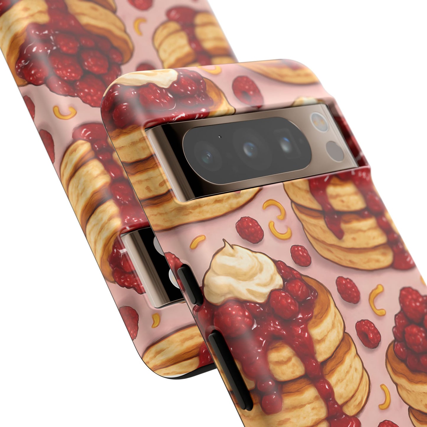 Raspberry Pancakes Phone Case – Dessert-Inspired Protective Case