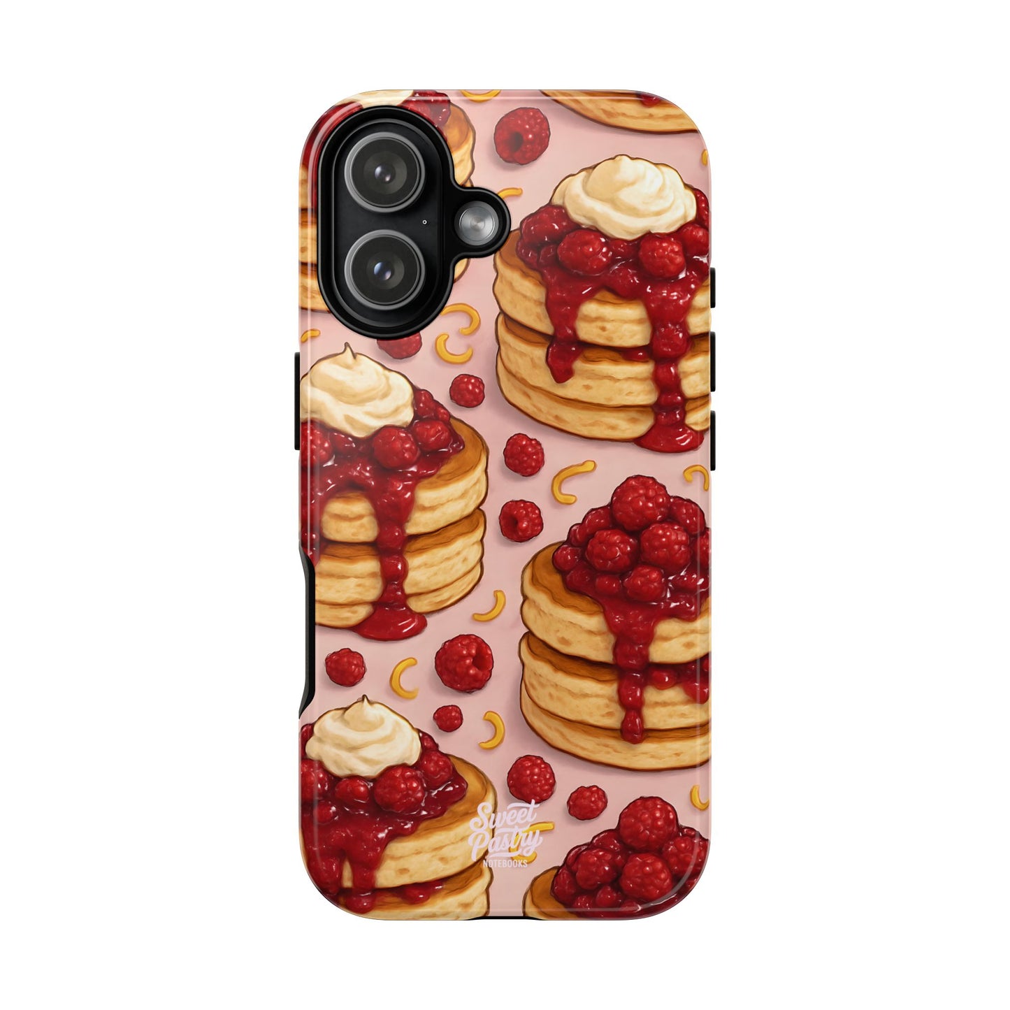 Raspberry Pancakes Phone Case – Dessert-Inspired Protective Case
