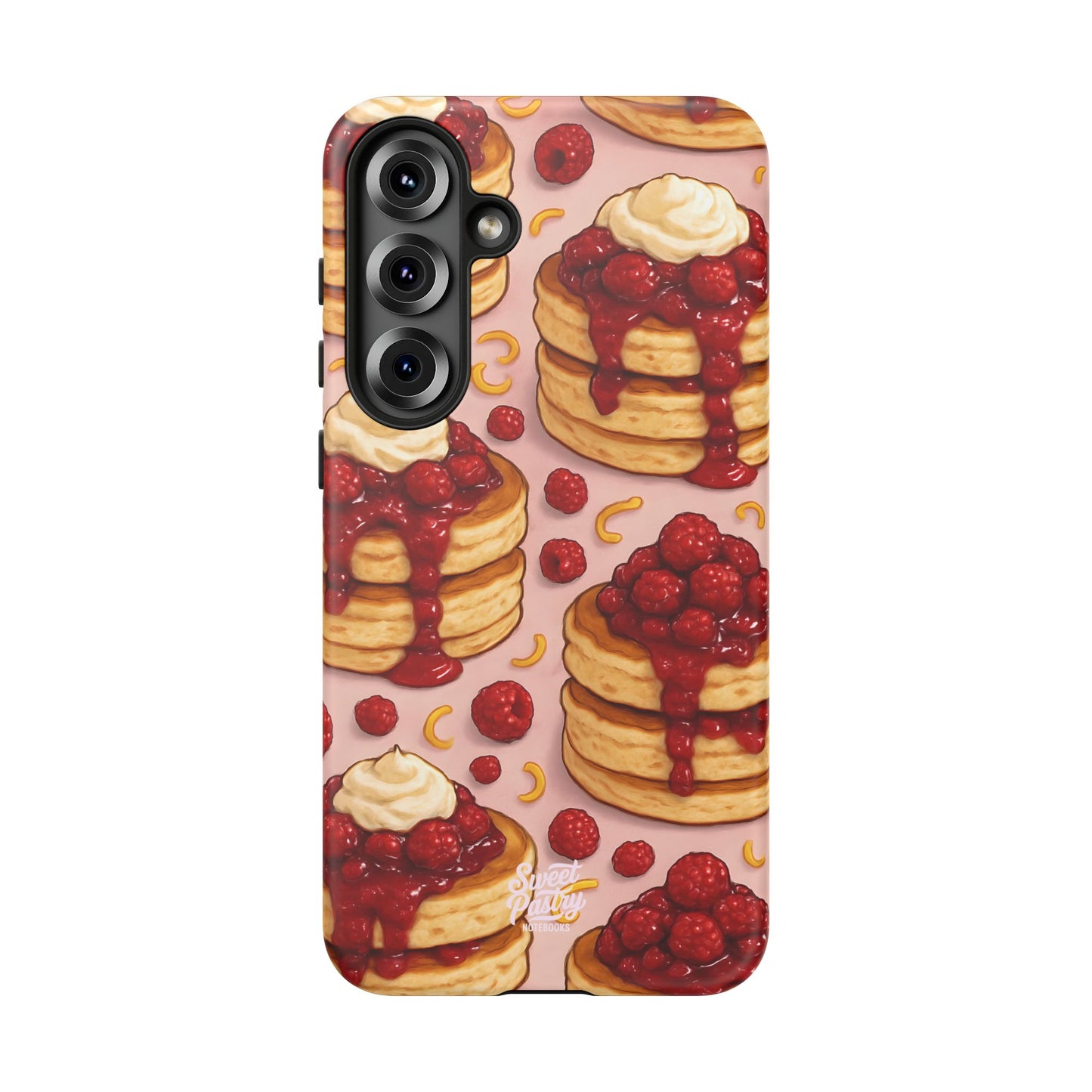 Raspberry Pancakes Phone Case – Dessert-Inspired Protective Case