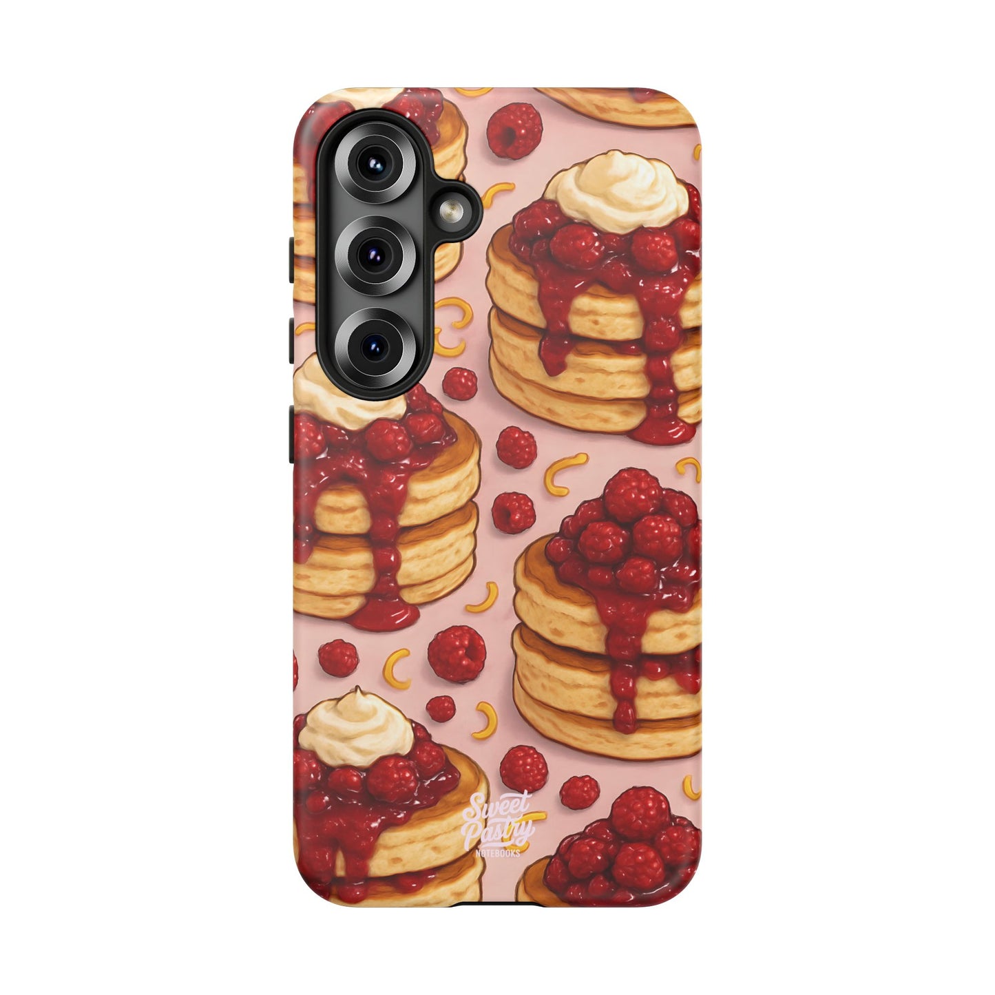 Raspberry Pancakes Phone Case – Dessert-Inspired Protective Case