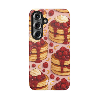 Raspberry Pancakes Phone Case – Dessert-Inspired Protective Case
