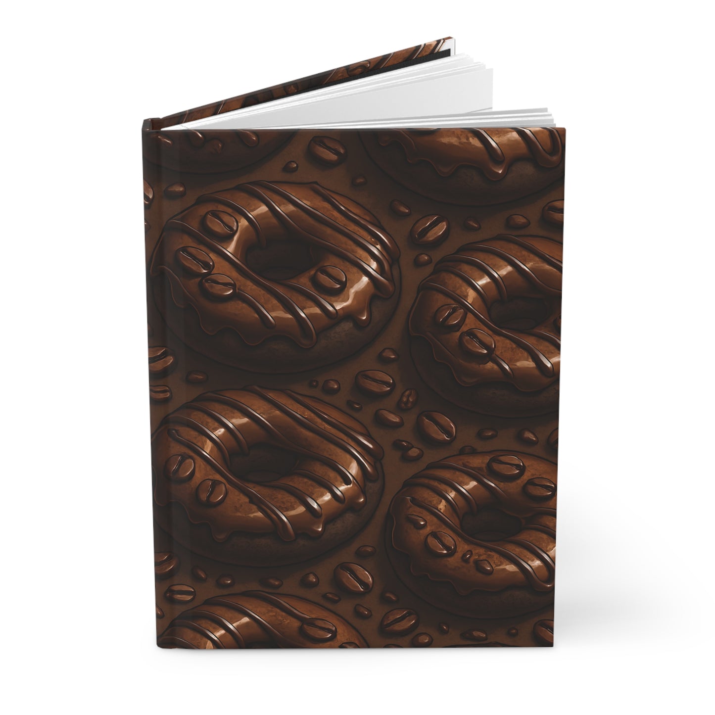 Chocolate Donuts Notebook — Dessert-Inspired Hardcover Journal for Bakers | Sweet Pastry Notebooks