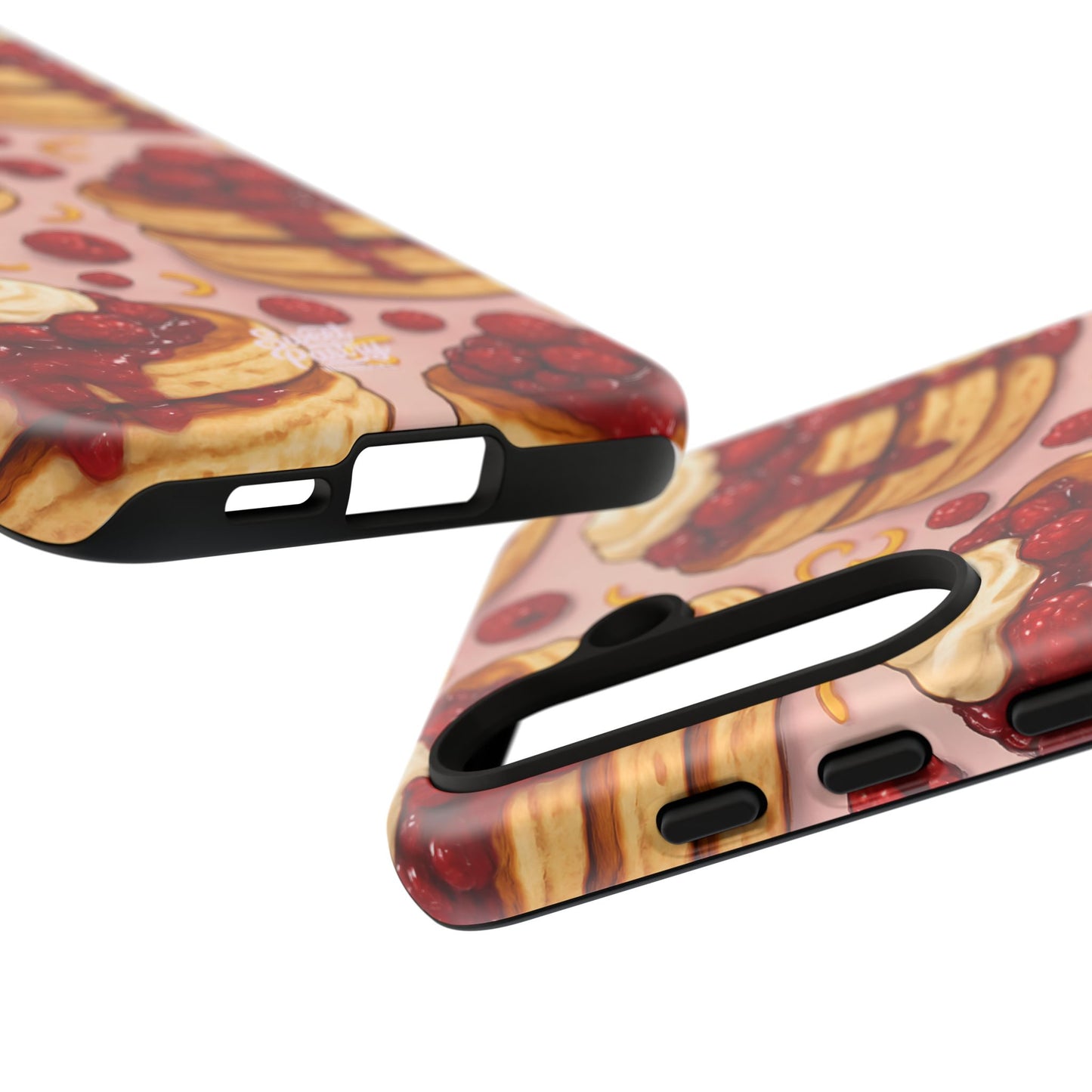 Raspberry Pancakes Phone Case – Dessert-Inspired Protective Case