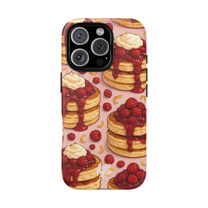 Raspberry Pancakes Phone Case – Dessert-Inspired Protective Case