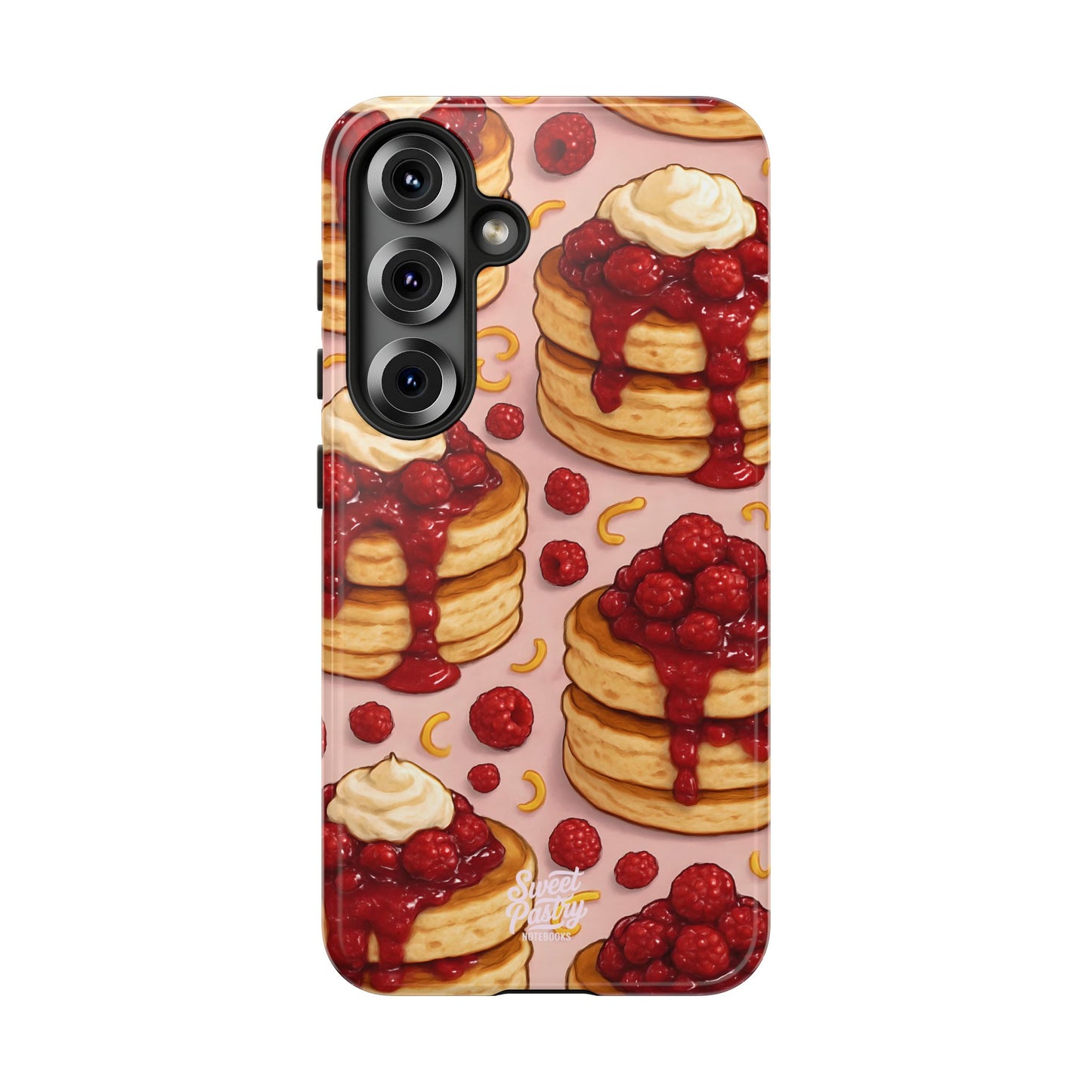 Raspberry Pancakes Phone Case – Dessert-Inspired Protective Case