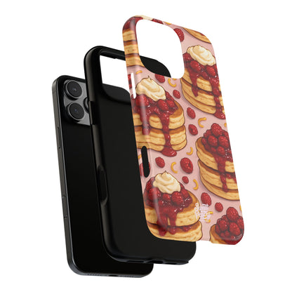 Raspberry Pancakes Phone Case – Dessert-Inspired Protective Case