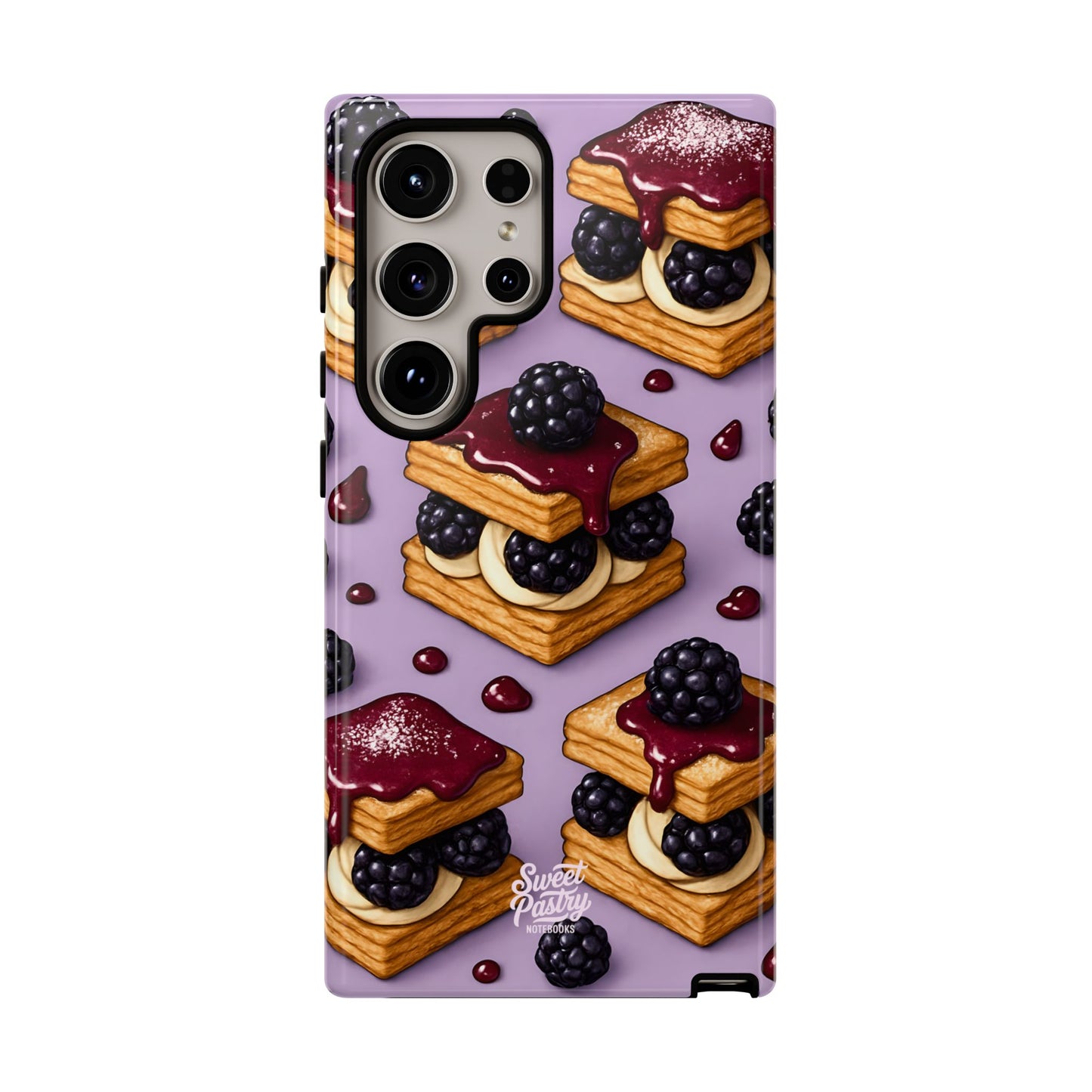Blackberry Tart Phone Case – Dessert-Inspired Protective Case