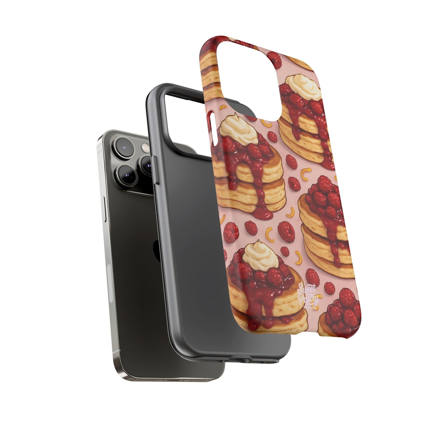 Raspberry Pancakes Phone Case – Dessert-Inspired Protective Case