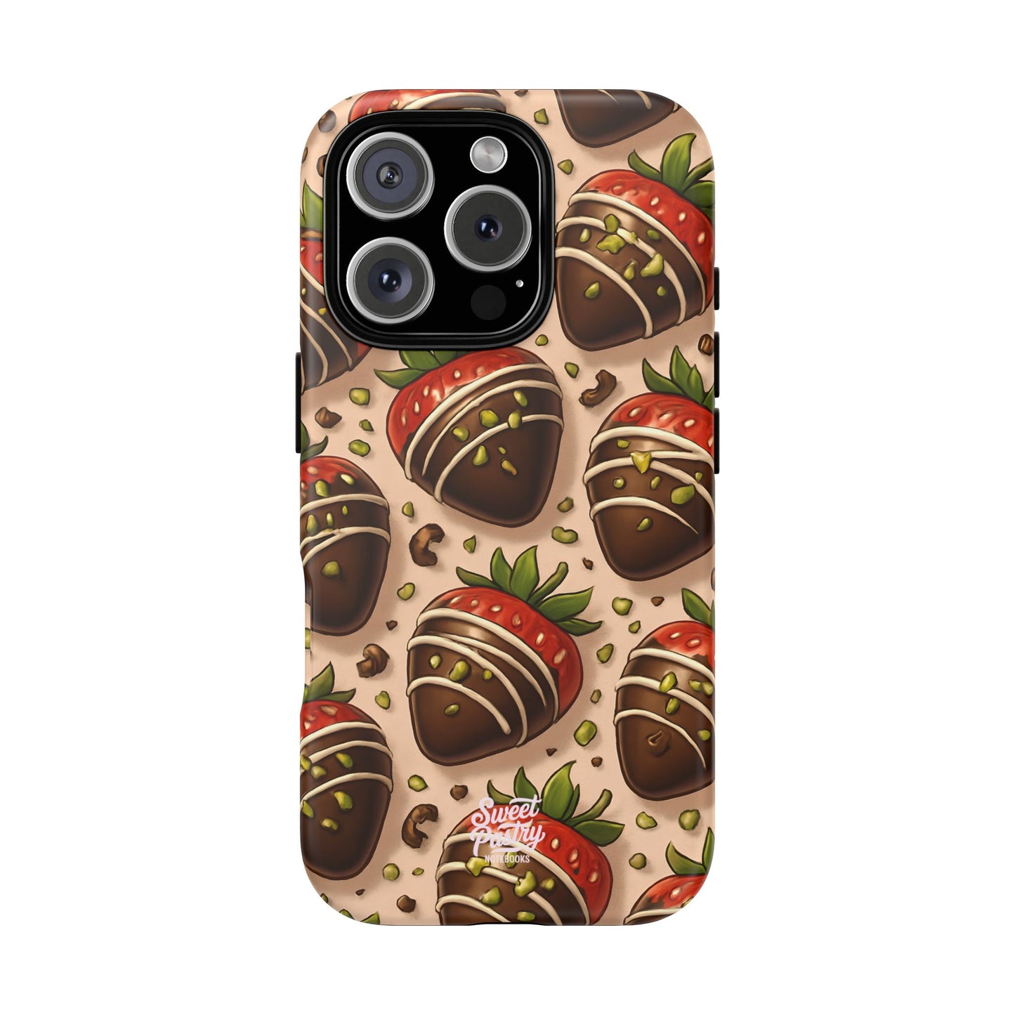 Chocolate Strawberries Phone Case – Dessert-Inspired Protective Case