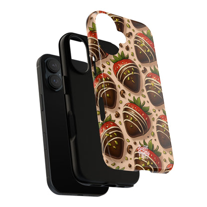 Chocolate Strawberries Phone Case – Dessert-Inspired Protective Case